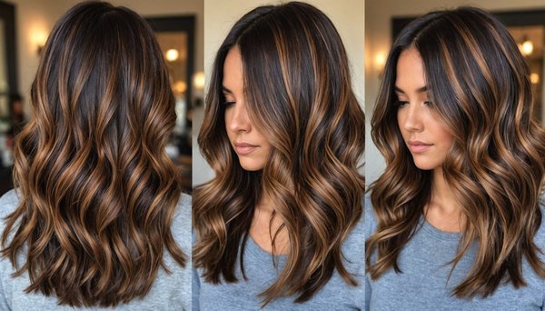 Balayage caramel sur brunes : une touche d'éclat chaleureux